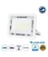 GLOBOSTAR® ATLAS 61419 Προβολέας LED 50W 6250lm 120° AC 220-240V Αδιάβροχο IP67 Ψυχρό Λευκό 6000K - Lumileds SMD Chip - TÜV Rheinland Certified - Λευκό Ματ - Μ21 x Π3.5 x Υ16cm - 5 Χρόνια Εγγύηση